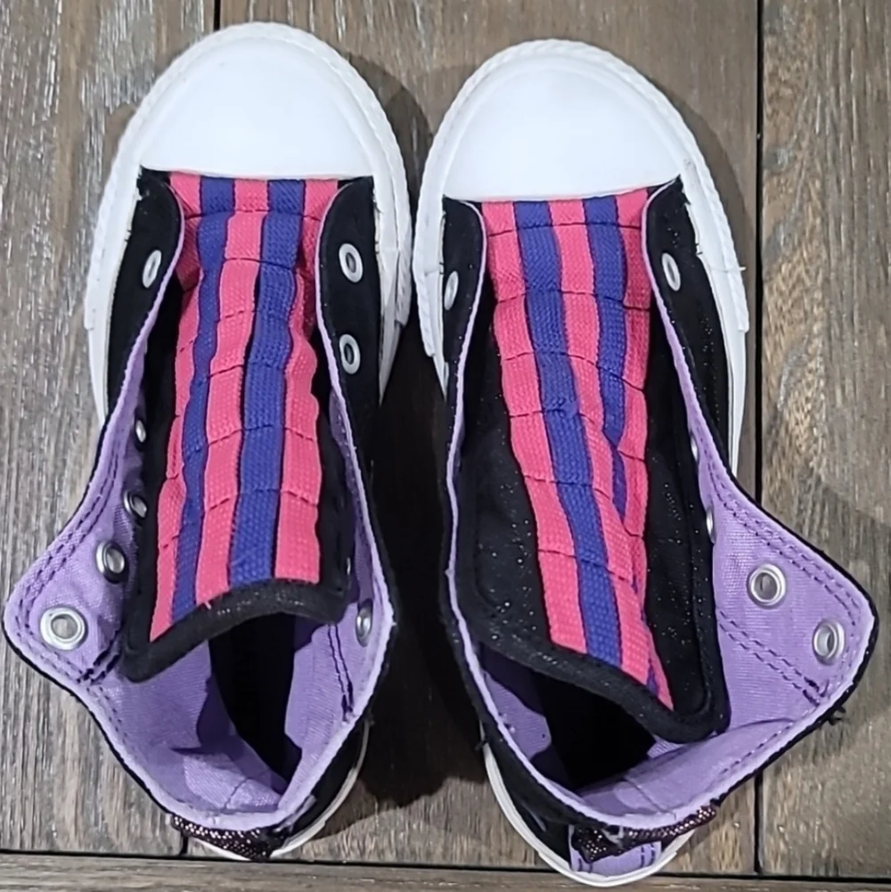 Converse Chuck Taylor All Star High Top Shimmer Sneaker, Girls Size 11.5